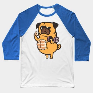 Bread Roll Pug Abs Baseball T-Shirt